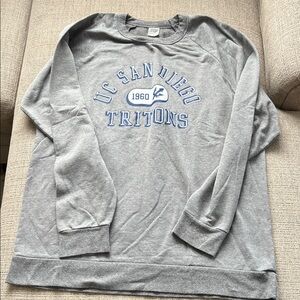 UC SAN DIEGO TRITONS Blue 84 Heather Gray Sweatshirt